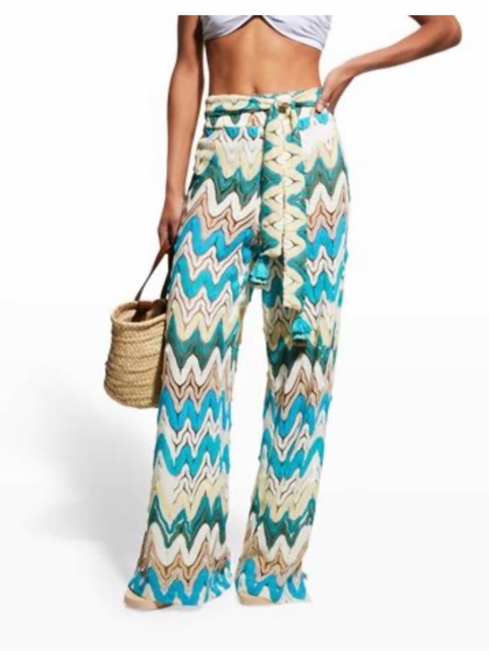 Trina Turk swim pants coverup Size M NWT